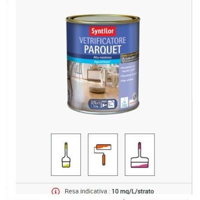 SYNTILOR Vetrificatore Aqua 2,5 Lt Satinato Opaco SYNTILOR Vetrificatore Aqua 2,5 Lt Satinato Opaco