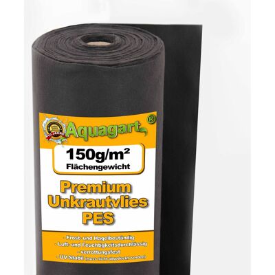 AQUAGART 20m² Tessuto Non Tessuto Antierbacce, Telo Protettivo Per Terreno 150g Larghezza 0,5m Pes AQUAGART 20m² Tessuto Non Tessuto Antierbacce, Telo Protettivo Per Terreno 150g Larghezza 0,5m Pes