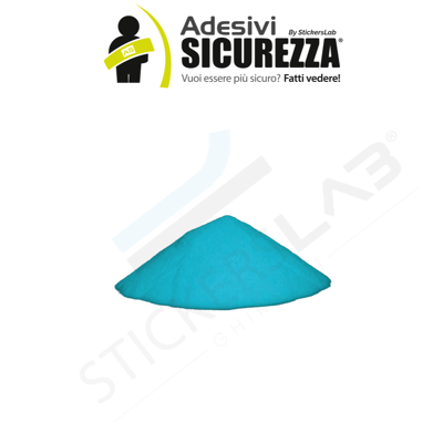 STICKERSLAB Pigmento Additivo Polvere Luminescente Fosforescente Si Illumina Al Buio (a Base Bianca) Colore - Blu Sky, Peso - 50 Grammi STICKERSLAB Pigmento Additivo Polvere Luminescente Fosforescente Si Illumina Al Buio (a Base Bianca) Colore - Blu Sky, Peso - 50 Grammi