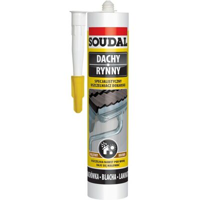 SOUDAL Sigillante Per Tetti 310 Ml Impermeabile Verniciabile SOUDAL Sigillante Per Tetti 310 Ml Impermeabile Verniciabile
