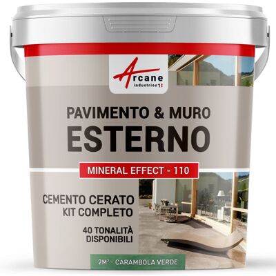 ARCANE INDUSTRIES Microcemento Per Esterni: Pavimenti, Muri, Terrazze, Balconi, Scale - 2 M² (in 2 Strati) Verde Carambola - ARCANE INDUSTRIES Microcemento Per Esterni: Pavimenti, Muri, Terrazze, Balconi, Scale - 2 M² (in 2 Strati) Verde Carambola -
