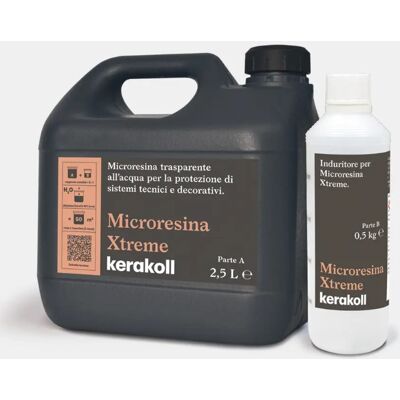 KERAKOLL Microresina Xtreme Microresina Trasparente All'acqua 1+0,2l KERAKOLL Microresina Xtreme Microresina Trasparente All'acqua 1+0,2l