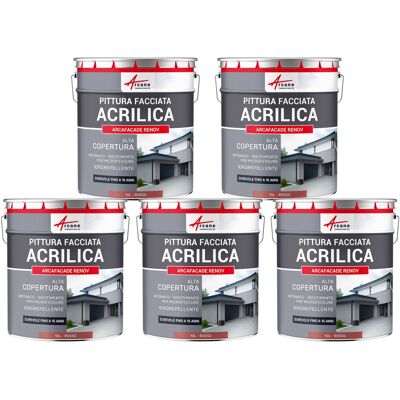 ARCANE INDUSTRIES Pittura Acrilica Per Esterni: Per Facciate Esterne E Stucco - Arcafaçade Renov - 5 X 10 L Rosso - Ral 030 50 40 - ARCANE INDUSTRIES Pittura Acrilica Per Esterni: Per Facciate Esterne E Stucco - Arcafaçade Renov - 5 X 10 L Rosso - Ral 030 50 40 -