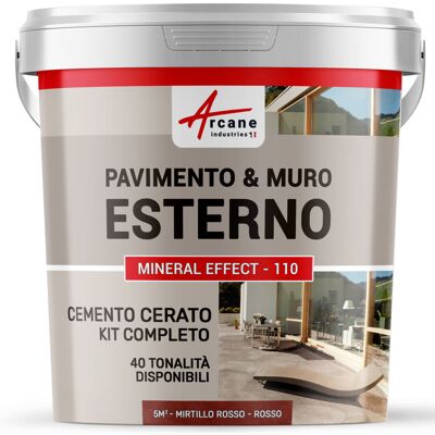 ARCANE INDUSTRIES Microcemento Per Esterni: Pavimenti, Muri, Terrazze, Balconi, Scale - 5 M² (in 2 Strati) Mirtillo Rosso - ARCANE INDUSTRIES Microcemento Per Esterni: Pavimenti, Muri, Terrazze, Balconi, Scale - 5 M² (in 2 Strati) Mirtillo Rosso -