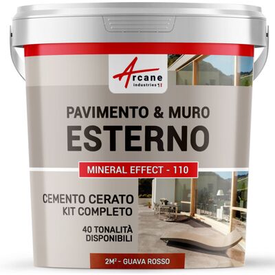 ARCANE INDUSTRIES Microcemento Per Esterni: Pavimenti, Muri, Terrazze, Balconi, Scale - 2 M² (in 2 Strati) Guava Rossa - ARCANE INDUSTRIES Microcemento Per Esterni: Pavimenti, Muri, Terrazze, Balconi, Scale - 2 M² (in 2 Strati) Guava Rossa -
