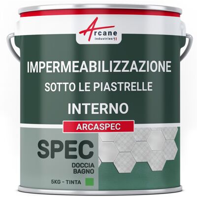 ARCANE INDUSTRIES Membrana Liquida Di Protezione Impermeabilizzante Sotto Piastrelle - Per Piastrelle Doccia E Bagno Arcaspec - 5 Kg - ARCANE INDUSTRIES Membrana Liquida Di Protezione Impermeabilizzante Sotto Piastrelle - Per Piastrelle Doccia E Bagno Arcaspec - 5 Kg -
