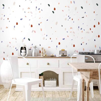 OEM Carta Da Parati Adesiva Artgeist Terrazzo Bianco 350 X 256 Cm OEM Carta Da Parati Adesiva Artgeist Terrazzo Bianco 350 X 256 Cm