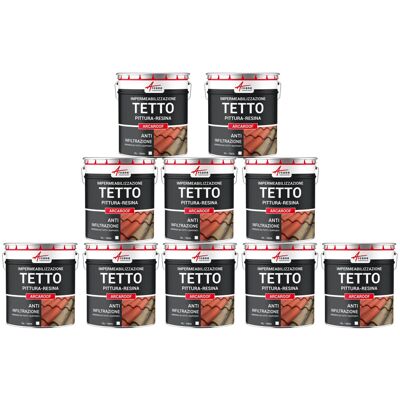 ARCANE INDUSTRIES Guaina Liquida Per Tetti, Guaina Impermeabilizzante Tetto Arcaroof - 10 X 10 L Bianco - ARCANE INDUSTRIES Guaina Liquida Per Tetti, Guaina Impermeabilizzante Tetto Arcaroof - 10 X 10 L Bianco -
