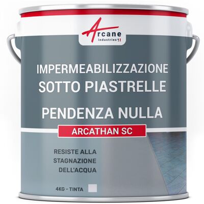 ARCANE INDUSTRIES Guaina Liquida Sotto Piastrelle: Per Terrazze E Tetti Senza Pendenza Piastrellati - Arcathan Sc - 4 Kg Grigio - ARCANE INDUSTRIES Guaina Liquida Sotto Piastrelle: Per Terrazze E Tetti Senza Pendenza Piastrellati - Arcathan Sc - 4 Kg Grigio -