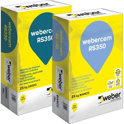- Webercem Rs350 Rasante Cementizio Bianco Sacco Kg 25 - Webercem Rs350 Rasante Cementizio Bianco Sacco Kg 25