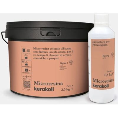 KERAKOLL Microresina Colorata All'acqua Bianco Opaco Finitura Laccata 0,9+0,2kg KERAKOLL Microresina Colorata All'acqua Bianco Opaco Finitura Laccata 0,9+0,2kg
