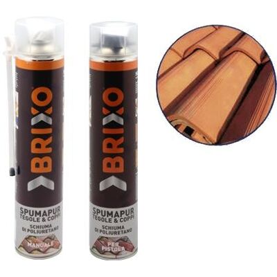 BRIXO 12pz Schiuma Poliuretanica - Resistente alle Intemperie - Per Tegole e Coppi BRIXO 12pz Schiuma Poliuretanica - Resistente alle Intemperie - Per Tegole e Coppi