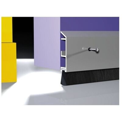 ELLEN Soglia Di Base Porta Spazzola Per Rasoio Ads-b L 100cm Alluminio Anodizzato ELLEN Soglia Di Base Porta Spazzola Per Rasoio Ads-b L 100cm Alluminio Anodizzato