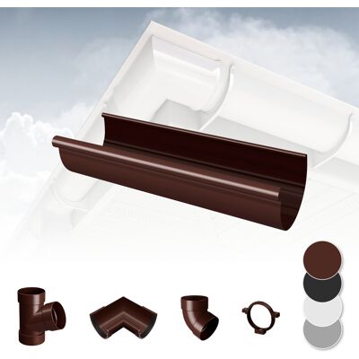 RAINWAY - RainWay L - Marrone - Ø129mm - Sistema grondaie RAINWAY - RainWay L - Marrone - Ø129mm - Sistema grondaie