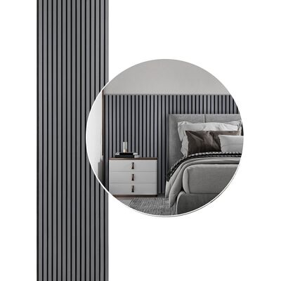 RANDACO Pannello Acustico Da Parete Listelli Legno 120x60 Cm, Grigio, Feltro Mdf, Set 2 Pezzi, Isolamento Acustico RANDACO Pannello Acustico Da Parete Listelli Legno 120x60 Cm, Grigio, Feltro Mdf, Set 2 Pezzi, Isolamento Acustico