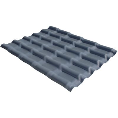 MCCOVER Lastra PVC Tegola Mini 110x90 - Grigio antracite MCCOVER Lastra PVC Tegola Mini 110x90 - Grigio antracite