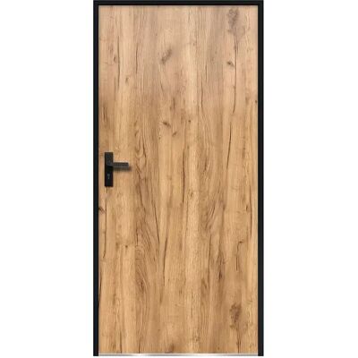 Unique Porta D'Ingresso In Acciaio Massiccio H207 X L100 Cm Effetto Rovere Spessore 68 Mm Apertura Verso Destra - Agueda Unique Porta D'Ingresso In Acciaio Massiccio H207 X L100 Cm Effetto Rovere Spessore 68 Mm Apertura Verso Destra - Agueda
