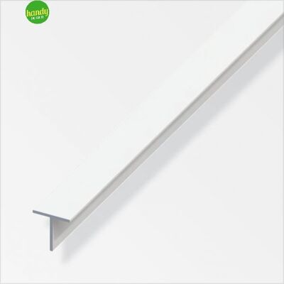 ALFER Profilo A T Quadrato 15.5 Pvc Bianco - 1 Metro. ALFER Profilo A T Quadrato 15.5 Pvc Bianco - 1 Metro.