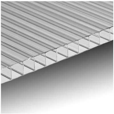 EZOOZA - Lastra Policarbonato Alveolare Spessore 6 Mm 100 X 105 Cm Trasparente EZOOZA - Lastra Policarbonato Alveolare Spessore 6 Mm 100 X 105 Cm Trasparente