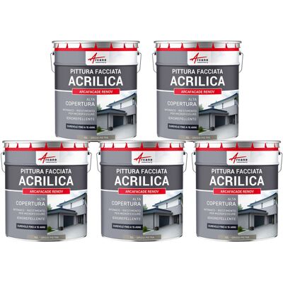 ARCANE INDUSTRIES Pittura Acrilica Per Esterni: Per Facciate Esterne E Stucco - Arcafaçade Renov - 5 X 10 L Grigio Pietra - Ral 7030 - ARCANE INDUSTRIES Pittura Acrilica Per Esterni: Per Facciate Esterne E Stucco - Arcafaçade Renov - 5 X 10 L Grigio Pietra - Ral 7030 -