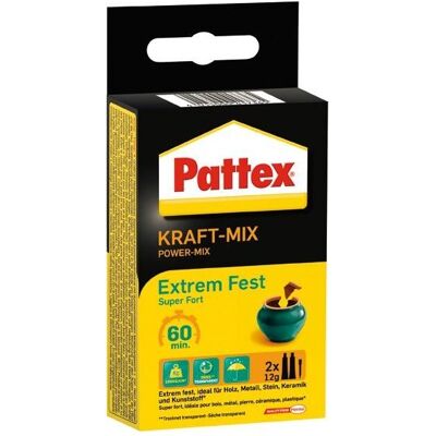 Pattex Mischia di potenza estremamente forte - Colla 24g 2K Pattex Mischia di potenza estremamente forte - Colla 24g 2K