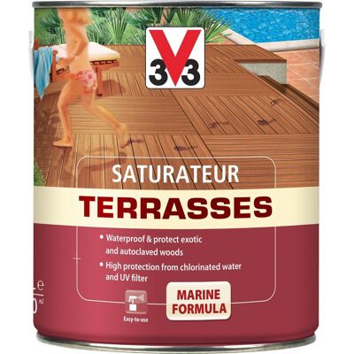 V33 Olio Legno Terrace Oil Finitura Opaca Protezione Uv V33 Olio Legno Terrace Oil Finitura Opaca Protezione Uv