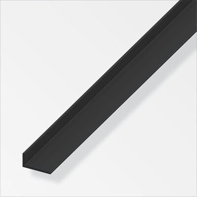 ALFER Angolare 25x20x2 Pvc Nero 1metro ALFER Angolare 25x20x2 Pvc Nero 1metro