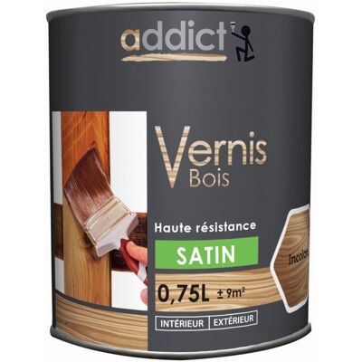 Addict Vernice Satinata Per Legno 750ml - Addict Vernice Satinata Per Legno 750ml -