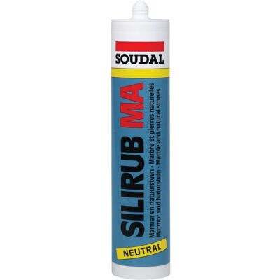 Soudal SiliRub MA Silicone Neutro Grigio Marmo Soudal SiliRub MA Silicone Neutro Grigio Marmo