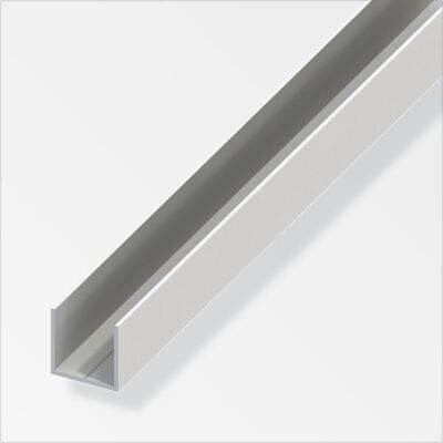 ALFER Profilo A U Quadrato 19,5 Pvc Bianco 1 Metro ALFER Profilo A U Quadrato 19,5 Pvc Bianco 1 Metro