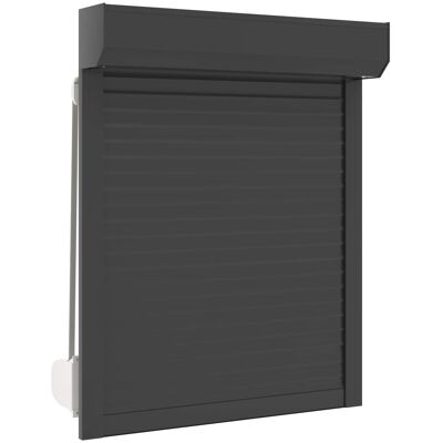 VIDAXL Persiana A Rullo Antracite 80 X 100 Cm Alluminio E Poliuretano VIDAXL Persiana A Rullo Antracite 80 X 100 Cm Alluminio E Poliuretano