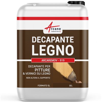 ARCANE INDUSTRIES Detergente Decapante, Sverniciante Per Vernici E Smalti Su Legno - 5 L - ARCANE INDUSTRIES Detergente Decapante, Sverniciante Per Vernici E Smalti Su Legno - 5 L -