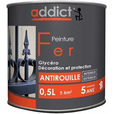 Addict ADD111395 0,5 L grigio argento vernice Addict ADD111395 0,5 L grigio argento vernice