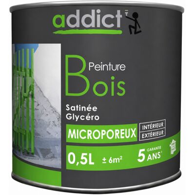 ADDICT' PEINTURE - Vernice speciale per legno - Grigio minerale satinato - Varnish ADDICT' PEINTURE - Vernice speciale per legno - Grigio minerale satinato - Varnish