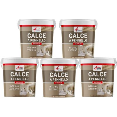 ARCANE INDUSTRIES Calce A Pennello Per Muri Esterni E Interni - Badiplus - 5 X 20 Kg Verona - Beige Marrone - ARCANE INDUSTRIES Calce A Pennello Per Muri Esterni E Interni - Badiplus - 5 X 20 Kg Verona - Beige Marrone -