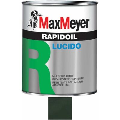 MAX MEYER Rapidoil Smalto Lucido A Solvente Per Ferro E Legno Maxmeyer Verde Abete Ral 6009,0,375 MAX MEYER Rapidoil Smalto Lucido A Solvente Per Ferro E Legno Maxmeyer Verde Abete Ral 6009,0,375