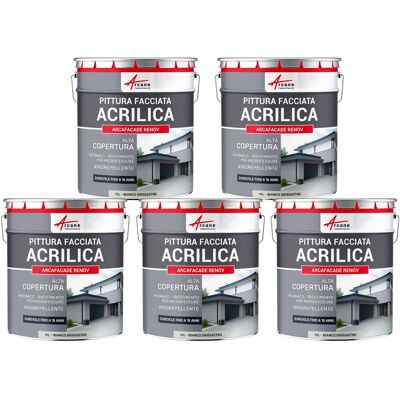ARCANE INDUSTRIES Pittura Acrilica Per Esterni: Per Facciate Esterne E Stucco - Arcafaçade Renov - 5 X 10 L Bianco Grigiastro - Ral 9002 - ARCANE INDUSTRIES Pittura Acrilica Per Esterni: Per Facciate Esterne E Stucco - Arcafaçade Renov - 5 X 10 L Bianco Grigiastro - Ral 9002 -