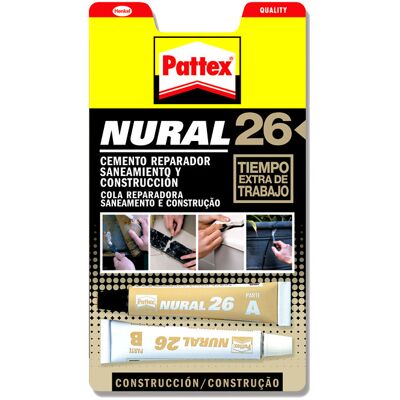 Pattex - Nural 26 - Bianco - 22 ml - Cemento riparatore Pattex - Nural 26 - Bianco - 22 ml - Cemento riparatore