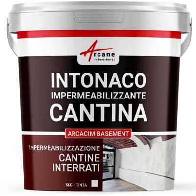 ARCANE INDUSTRIES Intonaco Idrorepellente Per Interni: Cantine, Seminterrati, Garage - Arcacim Basement - 5 Kg Bianco - ARCANE INDUSTRIES Intonaco Idrorepellente Per Interni: Cantine, Seminterrati, Garage - Arcacim Basement - 5 Kg Bianco -