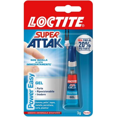 Loctite Colla Super Attak Power Easy Gel 3gr Loctite Colla Super Attak Power Easy Gel 3gr