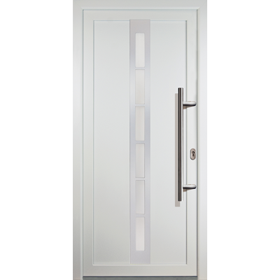 MEETH Porte D'Ingresso Classico Pvc Modello 38 Dentro/al Di Fuori: Bianco, Larghezza: 88cm, Altezza: 200cm, Senso Di Aperatura Destra MEETH Porte D'Ingresso Classico Pvc Modello 38 Dentro/al Di Fuori: Bianco, Larghezza: 88cm, Altezza: 200cm, Senso Di Aperatura Destra