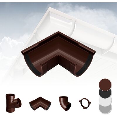 RAINWAY - RainWay 130 - Marrone - Sistema di grondaie RAINWAY - RainWay 130 - Marrone - Sistema di grondaie