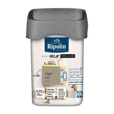 RIPOLIN Rip Recup Pezzo Da Vivere Satin 0,75l Sepia - RIPOLIN Rip Recup Pezzo Da Vivere Satin 0,75l Sepia -