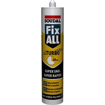 SOUDAL Sigillante Fix All Turbo Asciugatura Rapida Resistente Uv SOUDAL Sigillante Fix All Turbo Asciugatura Rapida Resistente Uv