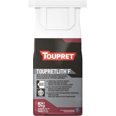 TOUPRET Malta Riparazione Touprelith F Resistente All Acqua 5 Kg TOUPRET Malta Riparazione Touprelith F Resistente All Acqua 5 Kg