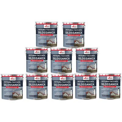 ARCANE INDUSTRIES Pittura Silossanica Per Esterni E Facciate, Ad Alto Potere Idrorepellente - Arcafaçade Siloxane - 10 X 10 L Grigio Pietra - Ral 7030 - ARCANE INDUSTRIES Pittura Silossanica Per Esterni E Facciate, Ad Alto Potere Idrorepellente - Arcafaçade Siloxane - 10 X 10 L Grigio Pietra - Ral 7030 -