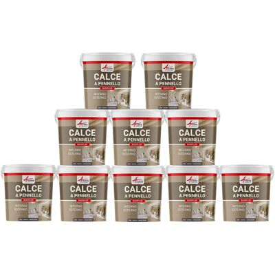 ARCANE INDUSTRIES Calce A Pennello Per Muri Esterni E Interni - Badiplus - 10 X 20 Kg Genova - Grigio Scuro - ARCANE INDUSTRIES Calce A Pennello Per Muri Esterni E Interni - Badiplus - 10 X 20 Kg Genova - Grigio Scuro -