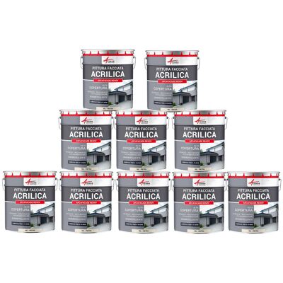ARCANE INDUSTRIES Pittura Acrilica Per Esterni: Per Facciate Esterne E Stucco - Arcafaçade Renov - 10 X 10 L Pietra - Ral 090 90 10 - ARCANE INDUSTRIES Pittura Acrilica Per Esterni: Per Facciate Esterne E Stucco - Arcafaçade Renov - 10 X 10 L Pietra - Ral 090 90 10 -