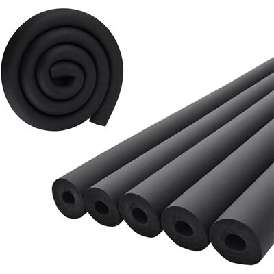 BLACKCUP 4 Pezzi Di Manicotti Isolanti In Schiuma Per Tubi, Diametro Interno 16 Mm, Lunghezza 1,8 M, Anti-sole E Ignifughi BLACKCUP 4 Pezzi Di Manicotti Isolanti In Schiuma Per Tubi, Diametro Interno 16 Mm, Lunghezza 1,8 M, Anti-sole E Ignifughi