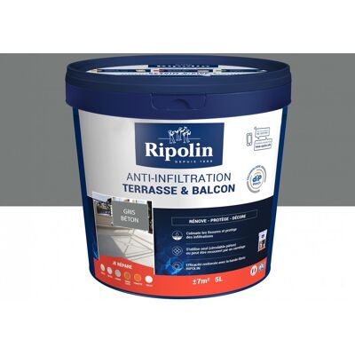 RIPOLIN Antiinfiltrazioni Terrazze & Balconi Grigio - - 5 L RIPOLIN Antiinfiltrazioni Terrazze & Balconi Grigio - - 5 L